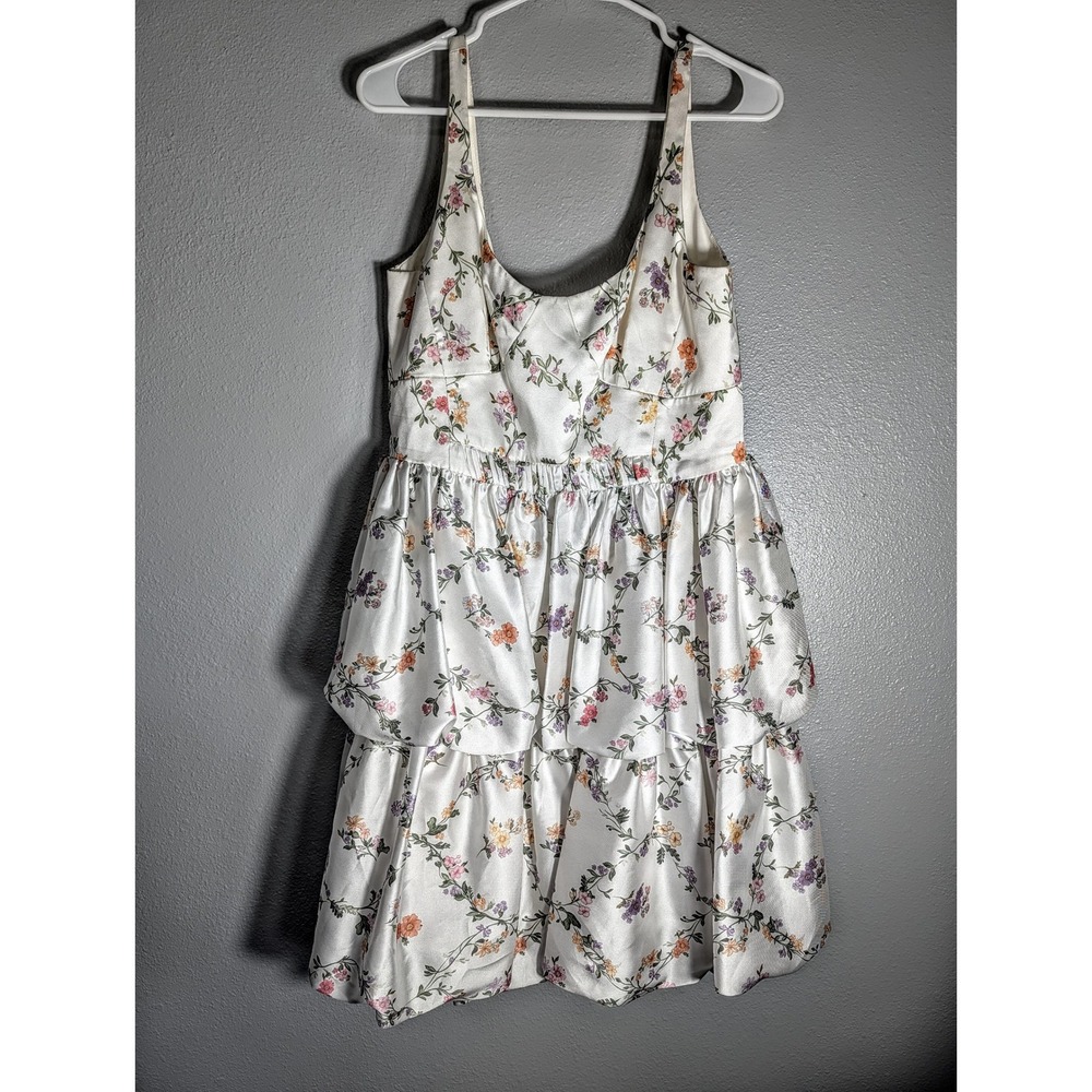 Antonio Melani Sabine Sz10‎ Floral Tiered Bubble Skirt Dress  Multi color 457